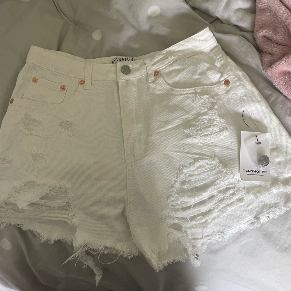 signature 8 jean shorts